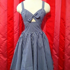 Trashy Diva blue gingham hottie size 4